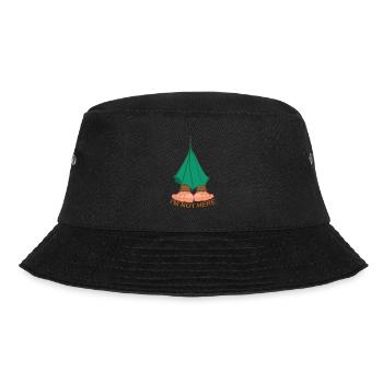 ICH BIN NICHT HIER - Bucket Hat - Schwarz - Vorne - Lela (165cm)
