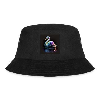SCHWAN MIT SEINEM SPIEGELBILD - Bucket Hat - Schwarz - Vorne - Lela (165cm)