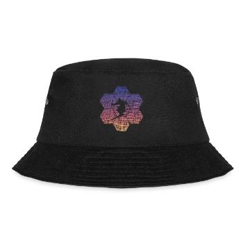Ski Geschenkidee Skiing Design für Skifahrer - Bucket Hat - Schwarz - Vorne - Lela (165cm)