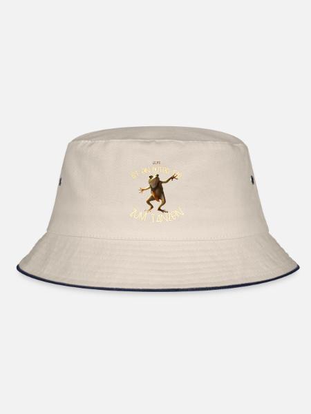 HEUTE IST EIN GUTER TAG ZUM TANZEN - Bucket Hat - Natur/Navy - Vorne