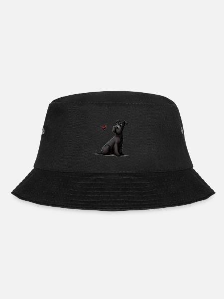 Riesenschnauzer / Schnauzer Hunde Design Geschenk - Bucket Hat - Schwarz