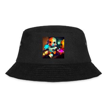 Baby-Roboter - Bucket Hat - Schwarz - Vorne - Lela (165cm)