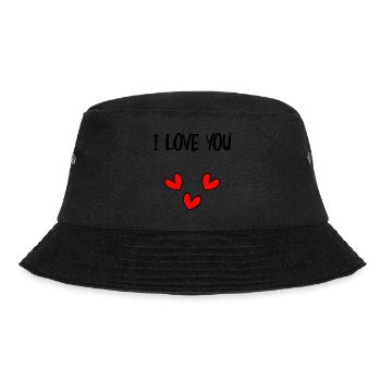 SCHÖNEN MUTTERTAG. MAMA. MUTTERTAG. LIEBE - Bucket Hat - Schwarz - Vorne - Lela (165cm)