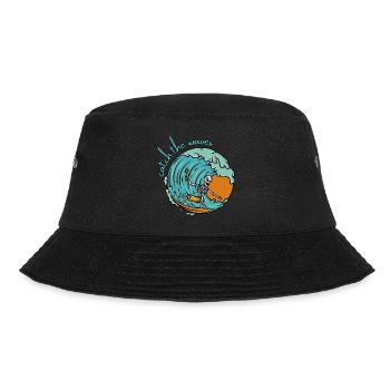 Catch the Waves - Surfer - Bucket Hat - black - Front - Lela (165cm)