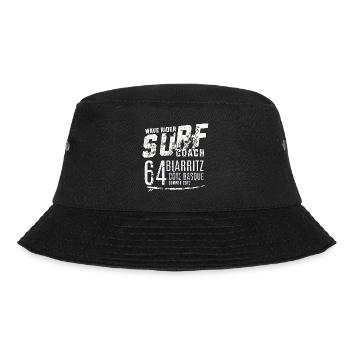 Surf coach wave rider Biarritz - Bucket Hat - black - Front - Lela (165cm)
