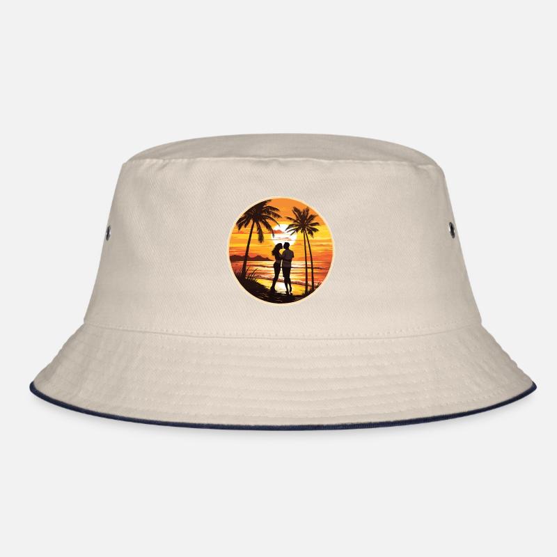 Beach, Island, Sea, Sunset Bucket Hat