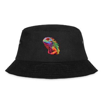 Iguana Radiation - Bucket Hat - black - Front - Lela (165cm)