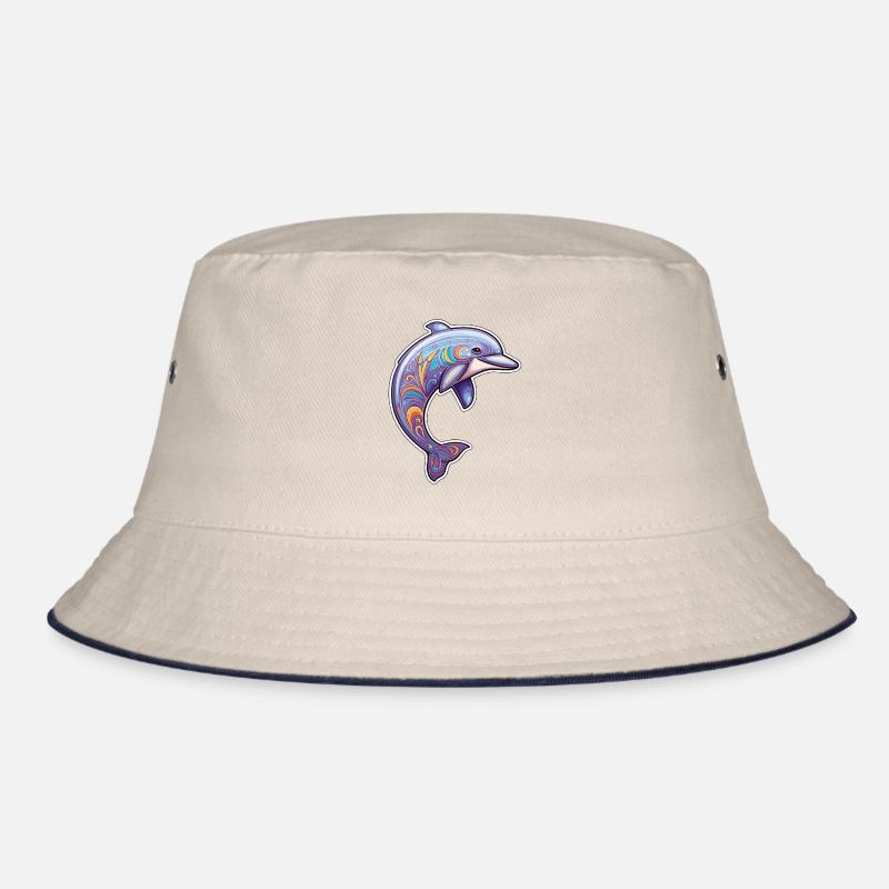 Kawaii Dolphin - Farbenfrohe Unterwasserreise Bucket Hat