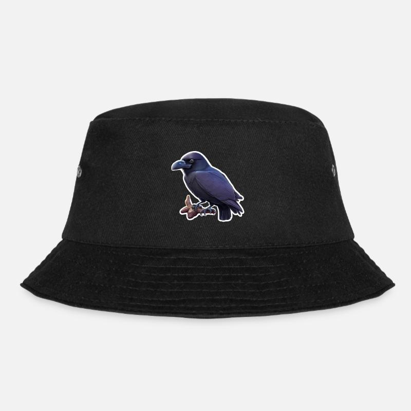 Crow - Bucket Hat - black