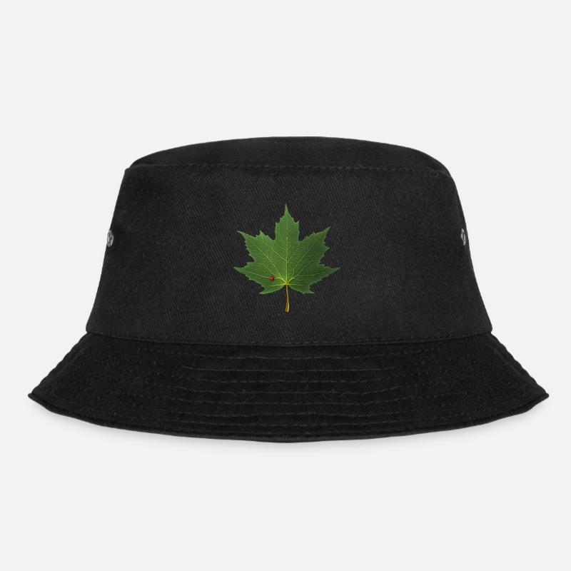AHORNBLATT - MARIENKÄFER - Bucket Hat - Schwarz