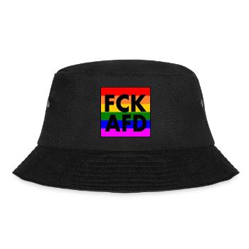 Fck afd - Bucket Hat - black - Front - Lela (165cm)