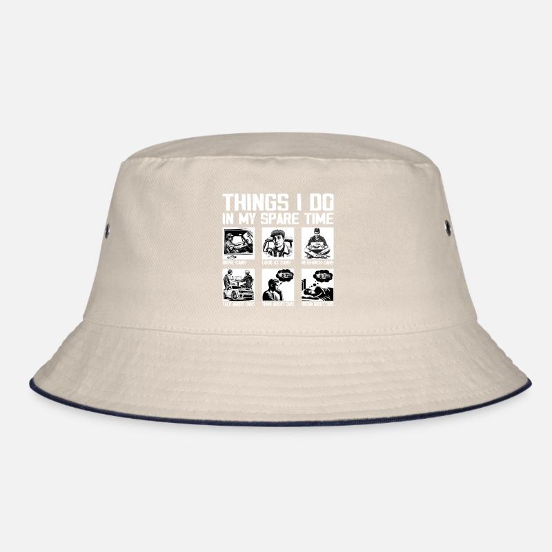 Auto Dinge, die ich in meiner Freizeit mache Auto, Typ Mechaniker Bucket Hat