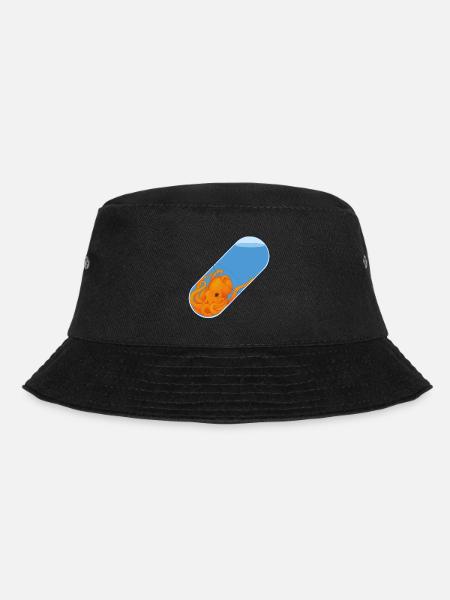Krakenpille - Bucket Hat - Schwarz