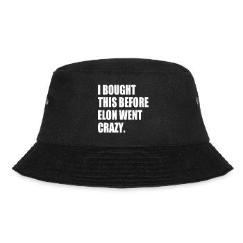 i bought this before elon went crazy - Bucket Hat - Schwarz - Vorne - Lela (165cm)