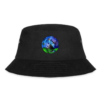 Kosmische Szenerie - Bucket Hat - Schwarz - Vorne - Lela (165cm)