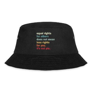 Equal Rights Graphic - Bucket Hat - black - Front - Lela (165cm)