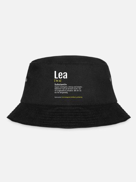 Lea Name Definition - Bucket Hat - Schwarz