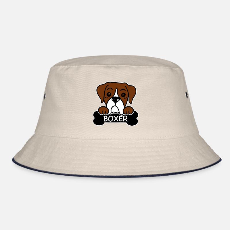 Boxer and bones Bucket Hat