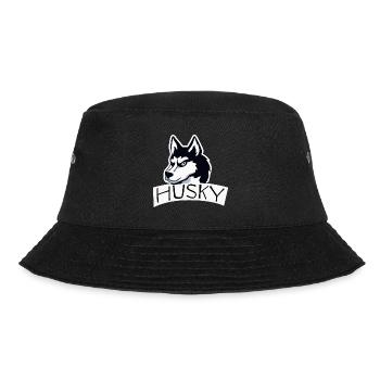 Vintage Husky Team Hund Malamute - Bucket Hat - Schwarz - Vorne - Lela (165cm)