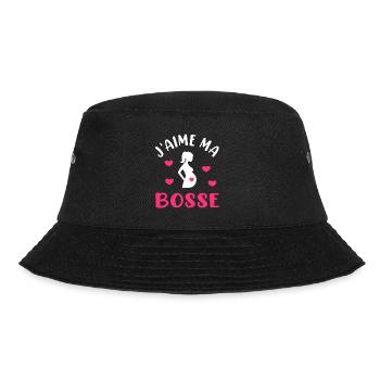 J'aime ma bosse t-shirt annonce grossesse femme - Bob - noir - Devant - Lela (165cm)