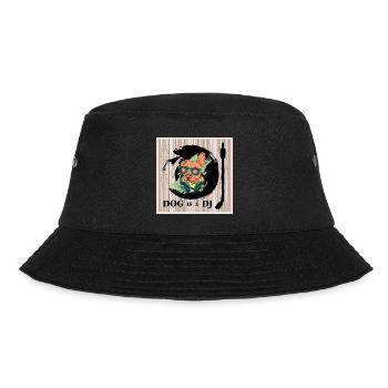Hund ist DJ - Bucket Hat - Schwarz - Vorne - Lela (165cm)