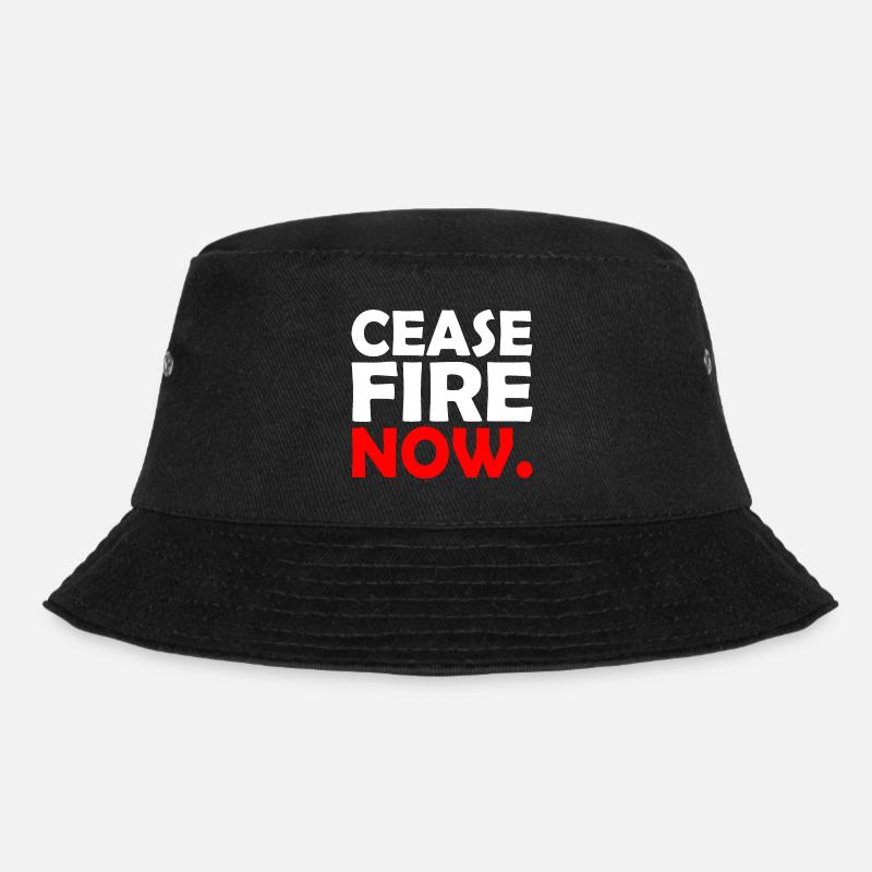 Ceasefire now - Bucket Hat - Schwarz