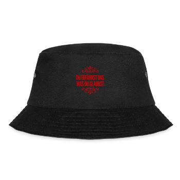 kontrolliere deinen Glauben - Bucket Hat - Schwarz - Vorne - Lela (165cm)