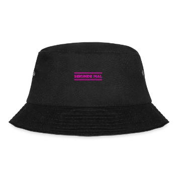 Sekunde mal - Bucket Hat - Schwarz - Vorne - Lela (165cm)