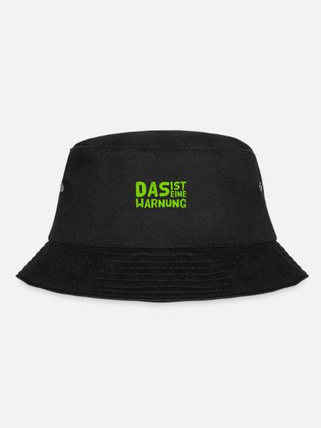 ich warne dich - Bucket Hat - Schwarz