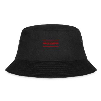 worauf bist du stolz - Bucket Hat - Schwarz - Vorne - Lela (165cm)