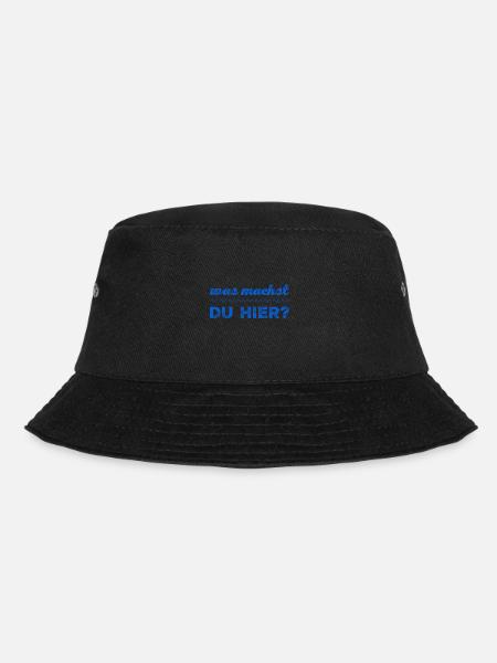 was machst du hier? - Bucket Hat - Schwarz
