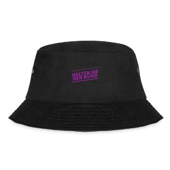 halten Sie den Mund - Bucket Hat - Schwarz - Vorne - Lela (165cm)