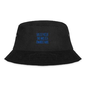 wie unerwartet - Bucket Hat - Schwarz - Vorne - Lela (165cm)
