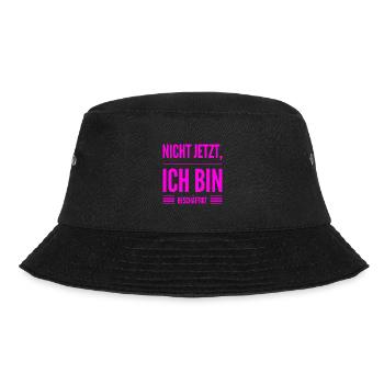 ich habe gerade keine Zeit - Bucket Hat - Schwarz - Vorne - Lela (165cm)