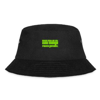 meine Mutter hat Fehler gemacht - Bucket Hat - Schwarz - Vorne - Lela (165cm)