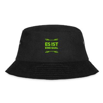 wie mühselig - Bucket Hat - Schwarz - Vorne - Lela (165cm)
