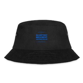 ich bin gegen Lügen - Bucket Hat - Schwarz - Vorne - Lela (165cm)