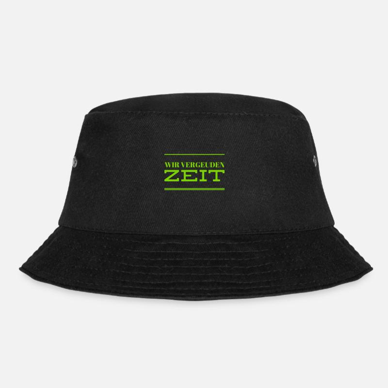 wir verschwenden Zeit - Bucket Hat - Schwarz