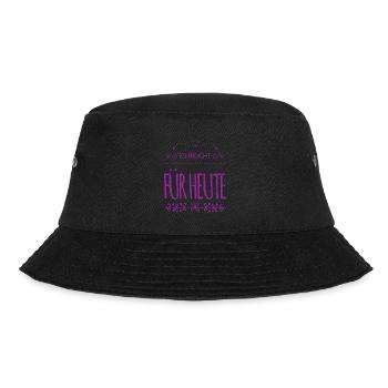 es ist genug - Bucket Hat - Schwarz - Vorne - Lela (165cm)