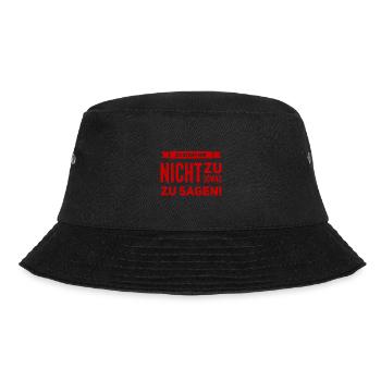 das sage ich nicht - Bucket Hat - Schwarz - Vorne - Lela (165cm)