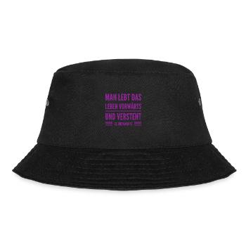 Lebenserfahrung ist genial - Bucket Hat - Schwarz - Vorne - Lela (165cm)