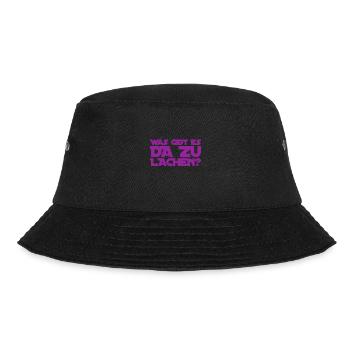 hör auf zu lachen - Bucket Hat - Schwarz - Vorne - Lela (165cm)