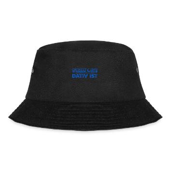 weil es da tief ist - Bucket Hat - Schwarz - Vorne - Lela (165cm)