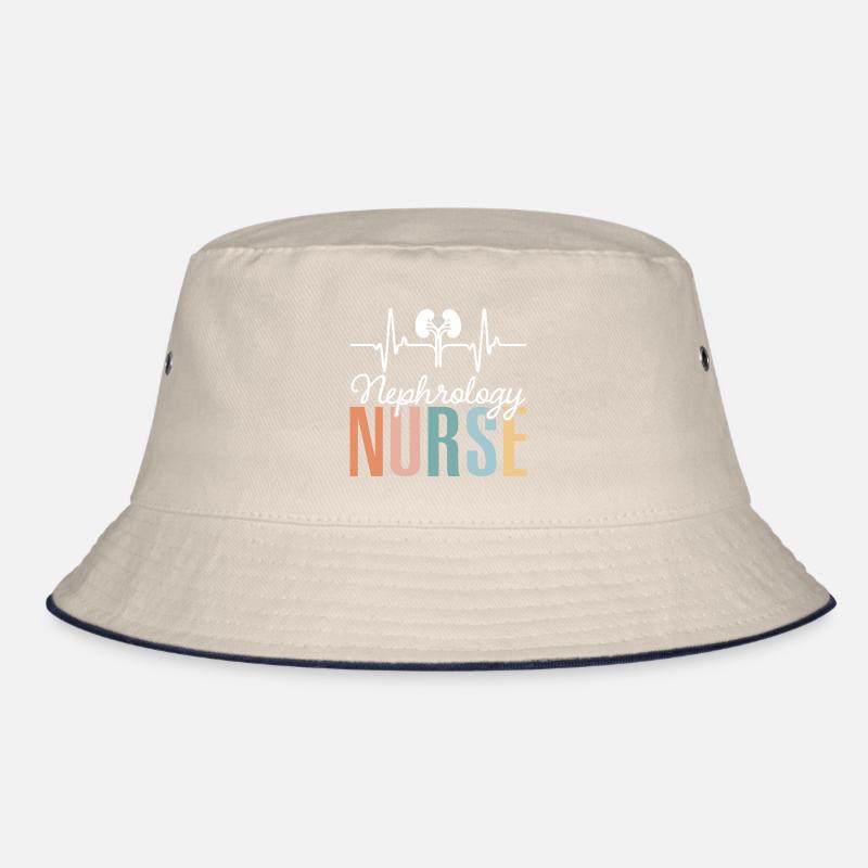 Herzklopfende Krankenschwester Nephrologie Krankenschwester Bucket Hat