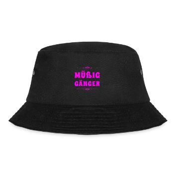 vor dir steht ein Müßiggänger - Bucket Hat - Schwarz - Vorne - Lela (165cm)
