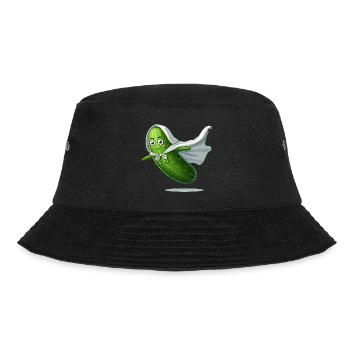 Fliegende Gurke - Bucket Hat - Schwarz - Vorne - Lela (165cm)