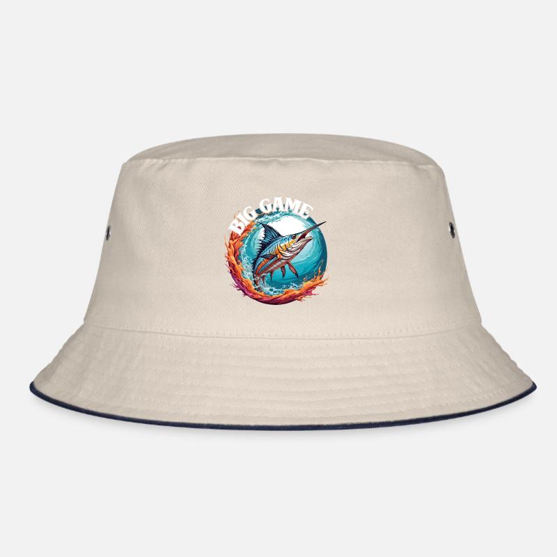 Springender Marlin Hochseefischen Tiefseefischen Bucket Hat