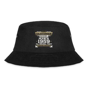 65th Birthday Classic Car March Vintage 1959 - Bucket Hat - black - Front - Lela (165cm)
