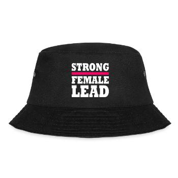 Strong female lead - Bucket Hat - black - Front - Lela (165cm)
