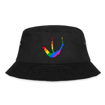 Ring gymnastics in a riot of colors - Bucket Hat - black - Front - Lela (165cm)